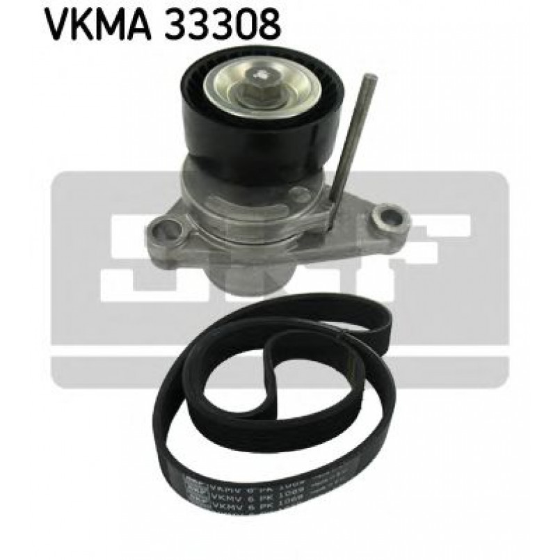 VKMA 33308 SKF Комплект доріжкового ремня (ролик, ремінь)